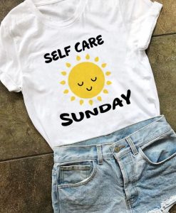 Self Care Sunday Tee Shirt RE23