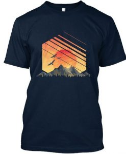 Sunset Through The Mountain T-Shirt G07