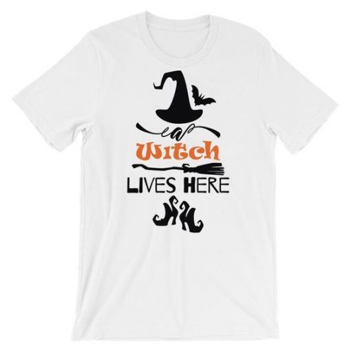 A WITCH LIVES HERE T-SHIRT DN23