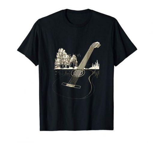ACOUSTIC GUITAR IN NATURE T-SHIRT DN23