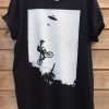 ALIEN ABDUCTION BMX BLACK T-SHIRT DN23