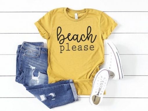 BEACH PLEASE T-SHIRT DN23