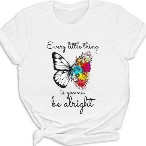 BUTTERFLY FLOWER T-SHIRT RE23