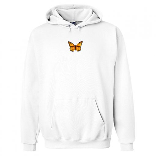 BUTTERFLY WHITE HOODIE DN23