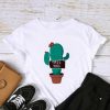 CACTUS AND LETTER GRAPHIC T-SHIRT DN23