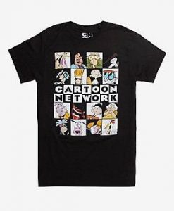 CARTOON NETWORK CHECKERED BOX CHARACTERS T-SHIRT DN23