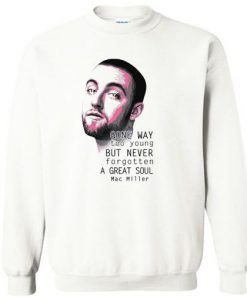 GONE WAY TO YOUNG MAC MILLER SWEATSHIRT RE23