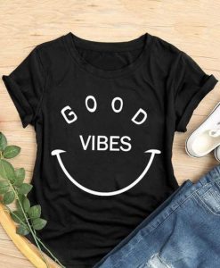 GOOD VIBES SMILE T-SHIRT RE23