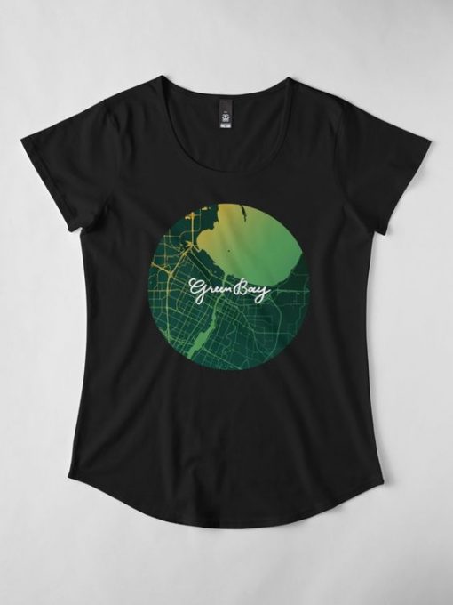 GREEN BAY MAP T-SHIRT RE23