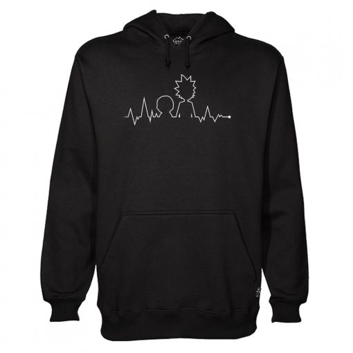 HEARTBEAT RICK AND MORTY HOODIE DN23