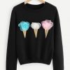 ICE CREAM DETAIL SWEATSHIRT RE23