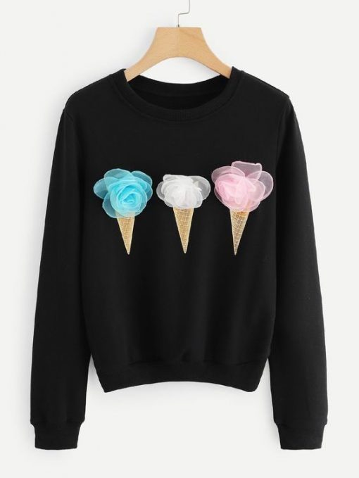 ICE CREAM DETAIL SWEATSHIRT RE23