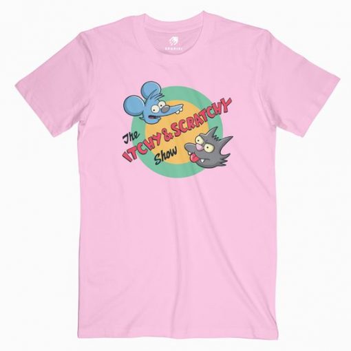 ITCHY AND SCRATCHY SHOW T-SHIRT RE23