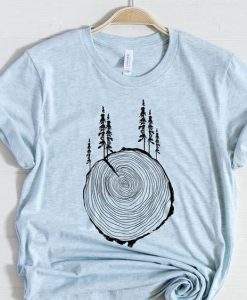 TREE RING FOREST SHIRT NATURE T-SHIRT DN23