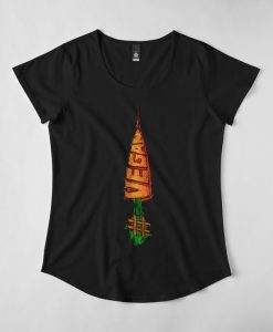 VEGAN CARROT LETERING T-SHIRT RE23