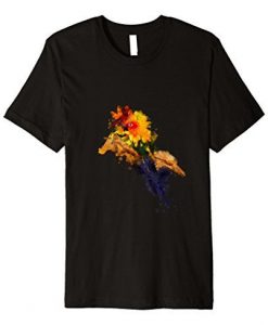 WATERCOLOR SUN CONURE PARROT T-SHIRT DN23