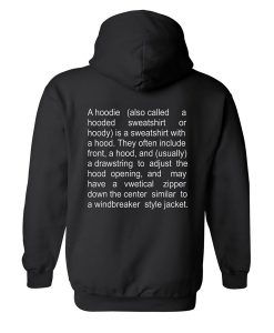 THE DESCRIPTION OF A HOODIE BACK DN23