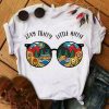 GLASSES STAY TRIPPY LITTLE HIPPIE LADIES T-SHIRT DNXRE