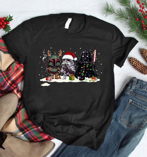 STAR WAR FUNNY CHRISTMAS T-SHIRT DNXRE