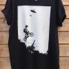 UFO ALIEN ABDUCTION BMX FREESTYLE RIDER T-SHIRT DNXRE