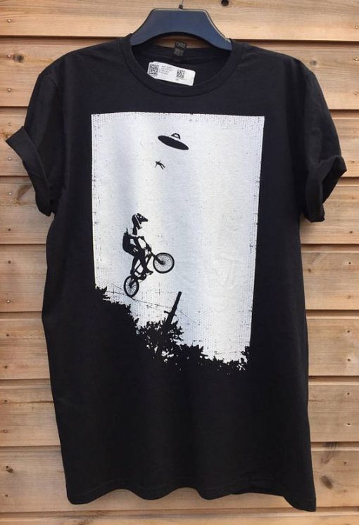 UFO ALIEN ABDUCTION BMX FREESTYLE RIDER T-SHIRT DNXRE