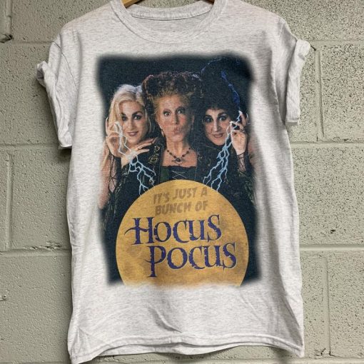 VINTAGE JUST A BUNCH OF HOCUS POCUS HALLOWEEN T-SHIRT DNXRE