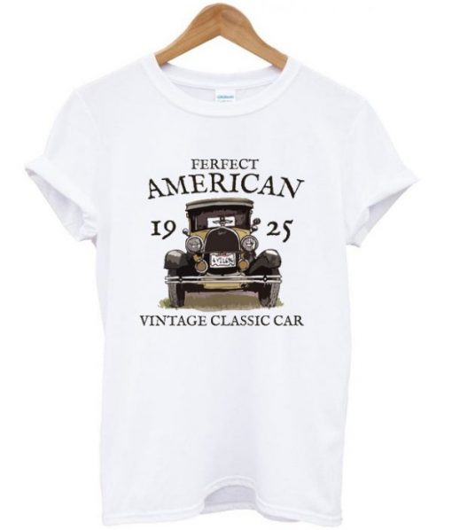 FERFECT AMERICAN VINTAGE CLASSIS CAR T-SHIRT DNXRE