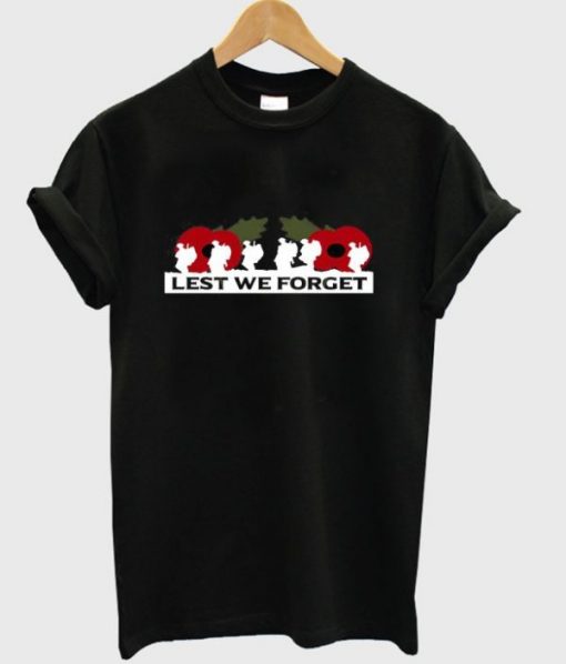 LEST WE FORGET T-SHIRT DNXRE