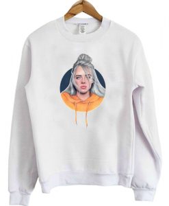 BILLIE EILISH WITH ORANGE HOODIE SWEATSHIRT DR23