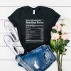 CONSCIOUSNESS NUTRITION FACTS T-SHIRT DR23