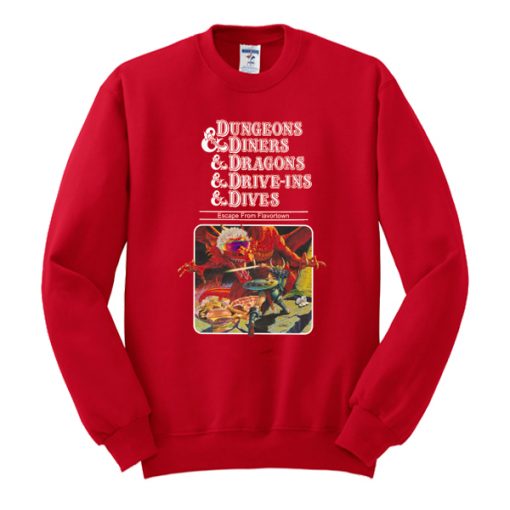 DUNGEONS DINERS DRAGONS SWEATSHIRT DR23