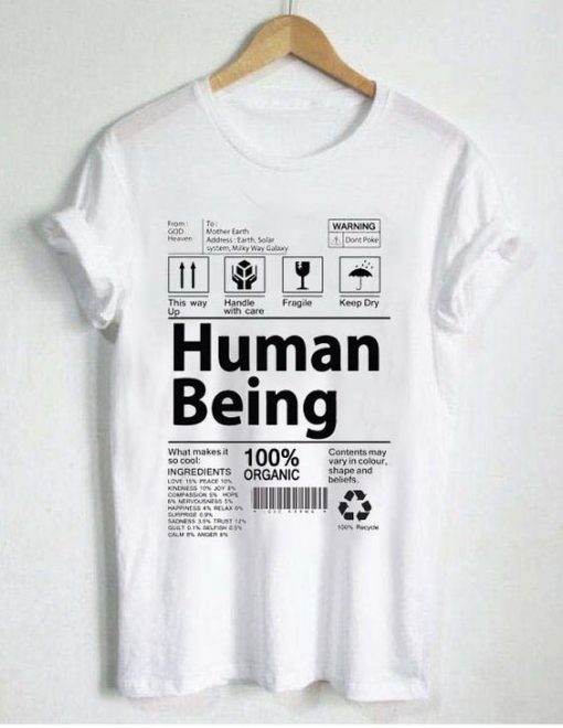 HUMAN BEING T-SHIRT CR37