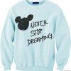 NEVER STOP DREAMING SWEATSHIRT CR37