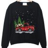 RED TRUCK WINE CHRISTMAS SWEATSHIRT DR23