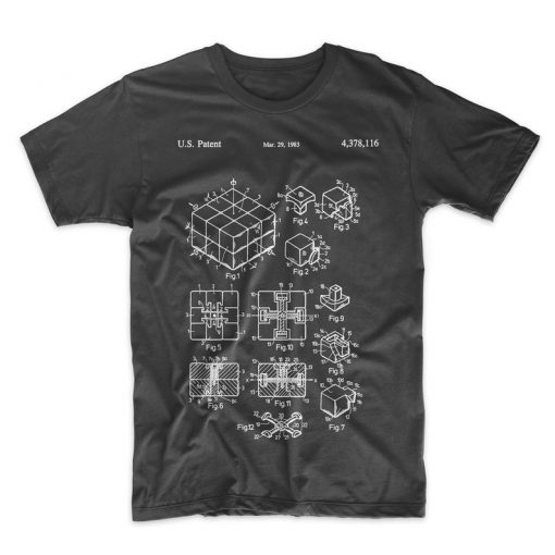 RUBIKS CUBE PATENT T-SHIRT DR23