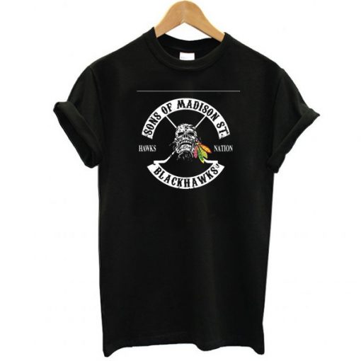 SONS OF MADISON ST BLACKHAWKS T-SHIRT DR23