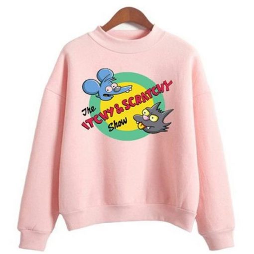 THE ITCHY AND SCRATCHY SHOW SWEATSHIRT DR23