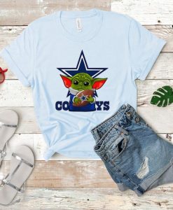 BABY YODA DALLAS COWBOYS T-SHIRT DX23