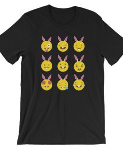 LOTS OF EMOJIS WITH EASTER BUNNY T-SHIRT DX23