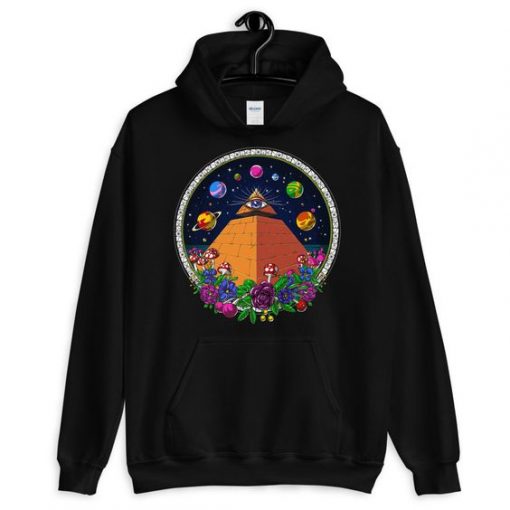 PSYCHEDELIC EGYPTIAN PYRAMIDS HOODIE DX23