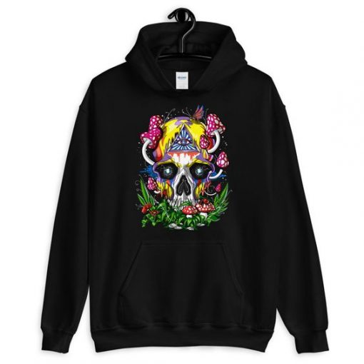 PSYCHEDELIC SKULL HOODIE DX23