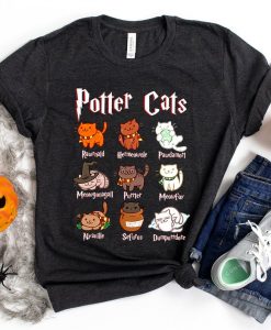 HARRY POTTER CATS T-SHIRT DX23