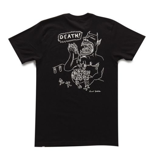 ALTAMONT X DANIEL JOHNSTON DEATH T SHIRT BACK DX23