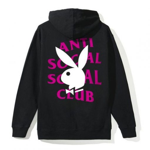 ANTI SOCIAL SOCIAL CLUB PLAYBOY HOODIE BACK DX23