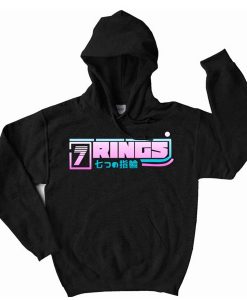 ARIANA GRANDE 7 RINGS LOGO HOODIE DX23