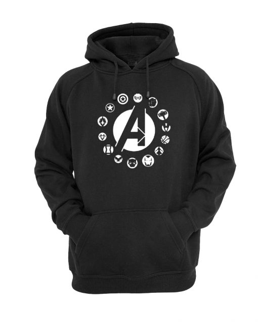 AVENGERS TEAM LOGO HOODIE DX23