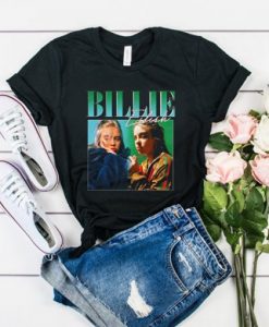 BILLIE EILISH 90S VINTAGE BLACK T SHIRT DX23