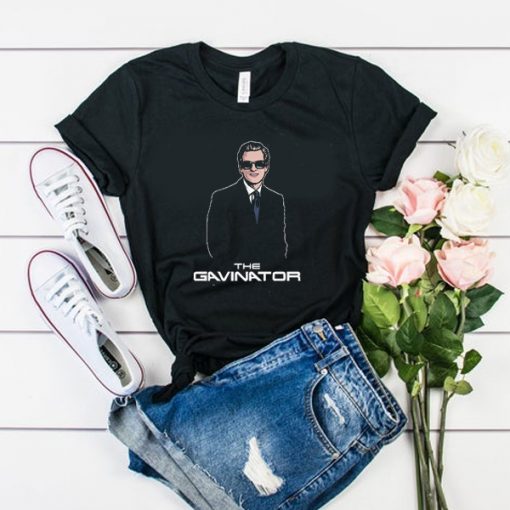 CALIFORNIA GOVERNOR GAVIN NEWSOM THE GAVINATOR T-SHIRT DRD