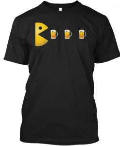 PACMAN DRINK BEER T-SHIRT S037