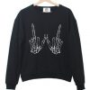 SKELETON HANDS SWEATSHIRT S037
